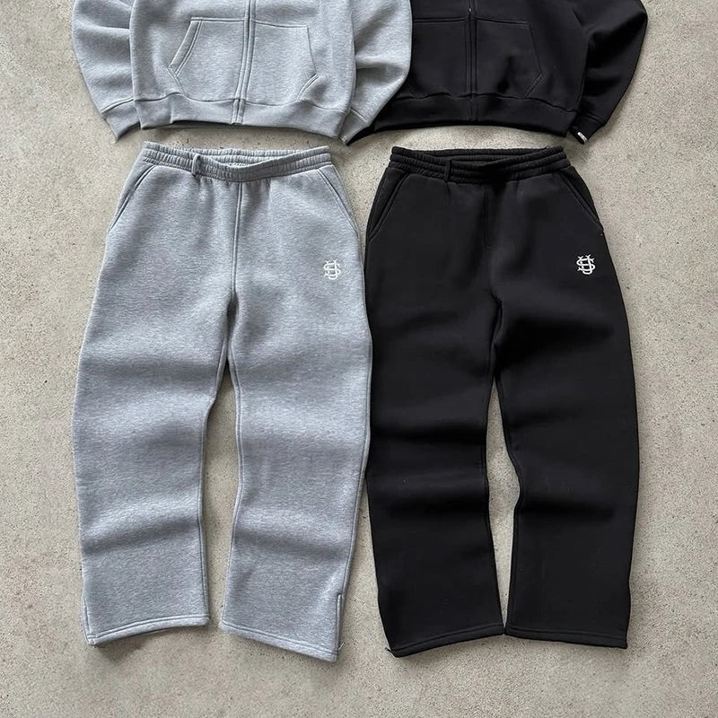 Trendy High-Waist Sweatpants