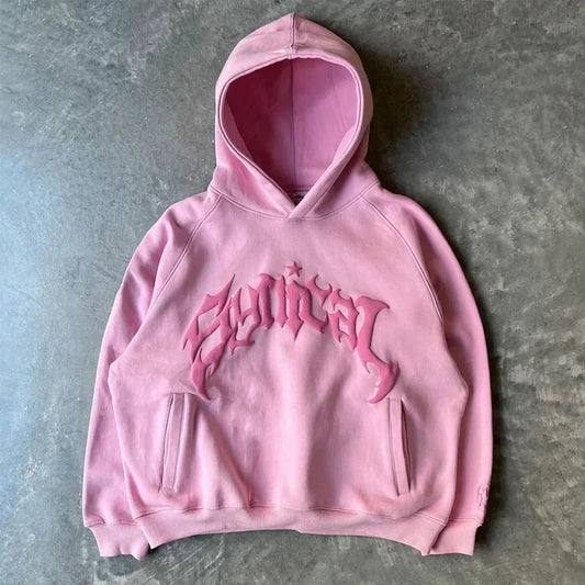 Trendy Gothic Star Hoodie